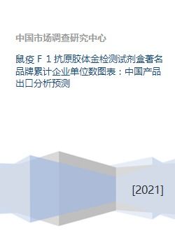 中国鼠疫F1抗原胶体金检测试剂盒市场概况与出口前景分析报告
